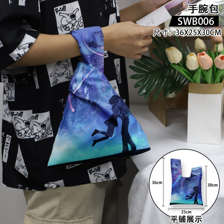 Your Name Anime peripheral wrist bag 36x25x30cm SWB006
