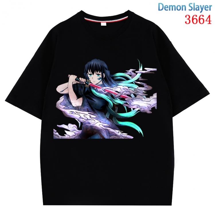 Demon Slayer Kimets  Anime Pure Cotton Short Sleeve T-shirt Direct Spray Technology from S to 4XL  CMY-3664-2