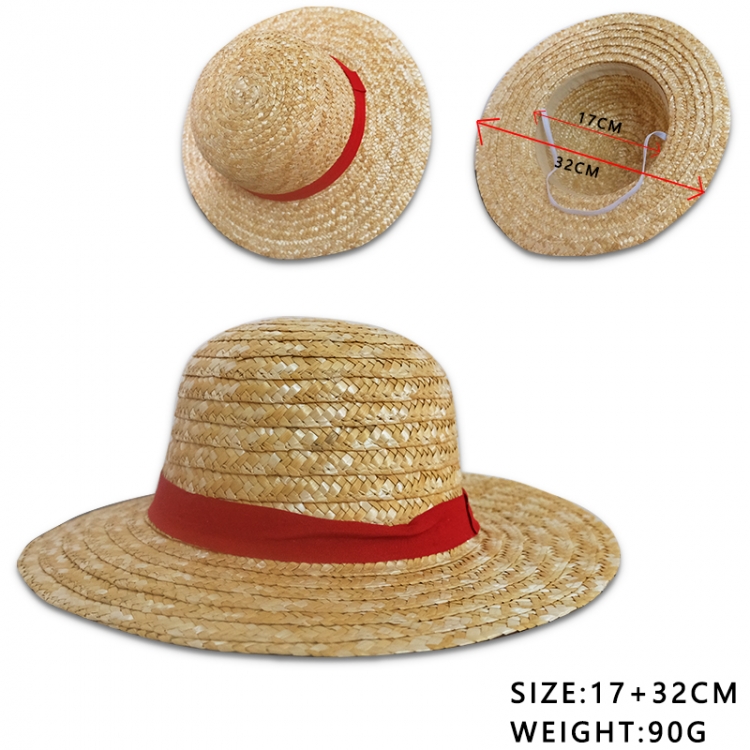 One Piece small size  Anime cartoon cosplay sunshade and sunscreen straw hat