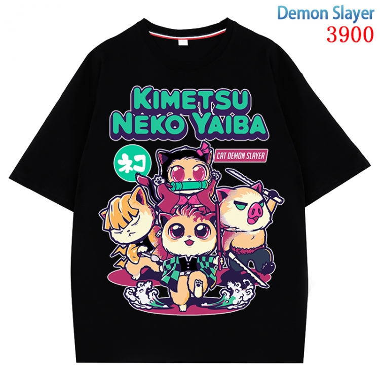 Demon Slayer Kimets  Anime Pure Cotton Short Sleeve T-shirt Direct Spray Technology from S to 4XL CMY-3900-2