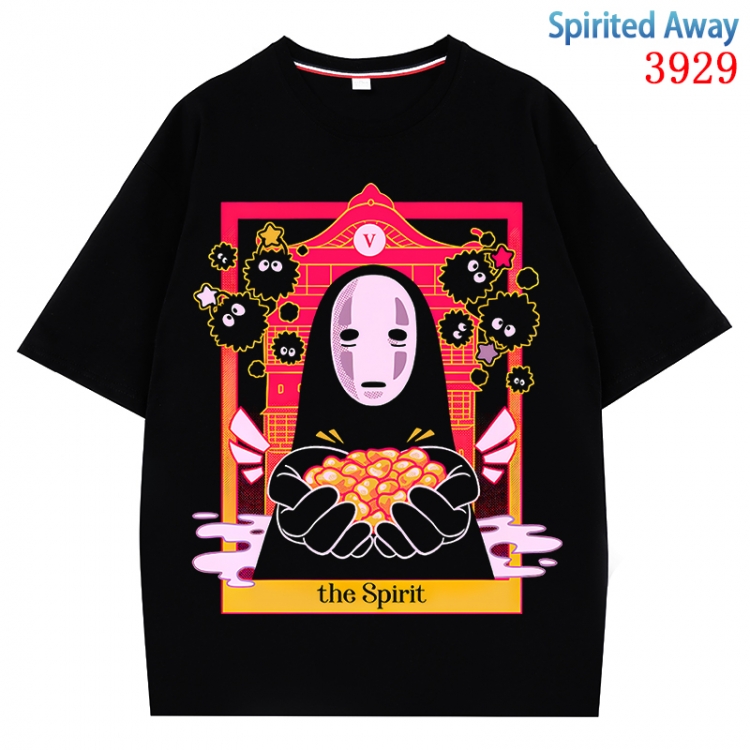 Spirited Away Anime Pure Cotton Short Sleeve T-shirt Direct Spray Technology from S to 4XL CMY-3929-2