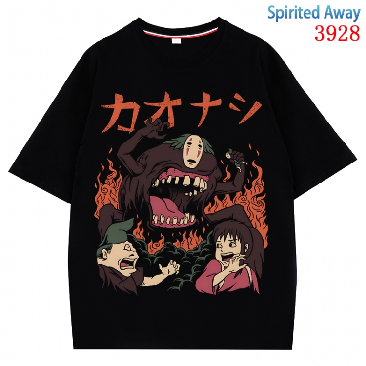 Spirited Away Anime Pure Cotton Short Sleeve T-shirt Direct Spray Technology from S to 4XL  CMY-3928-2