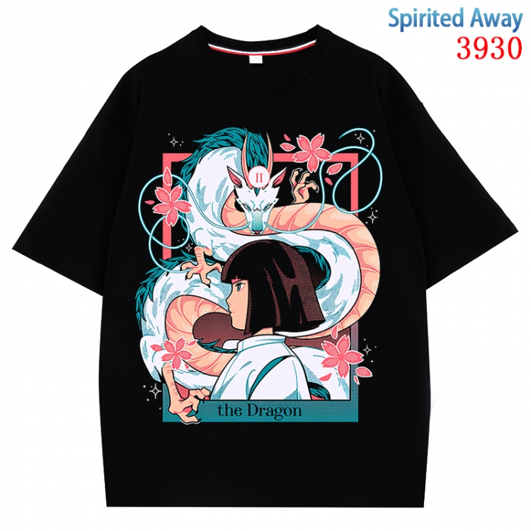 Spirited Away Anime Pure Cotton Short Sleeve T-shirt Direct Spray Technology from S to 4XL CMY-3930-2