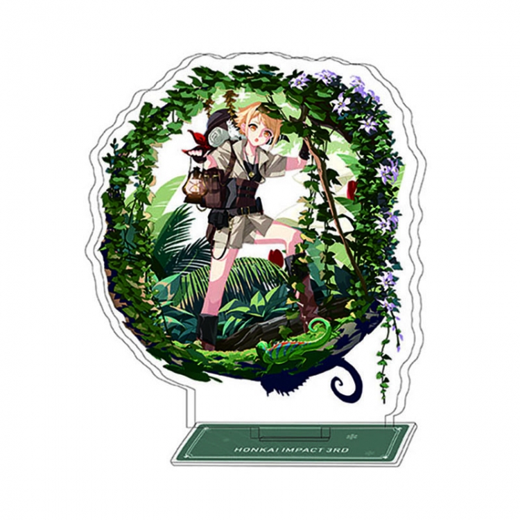 Collapse 3 Anime Character Interlayer acrylic Standing Plates Keychain 15-20m