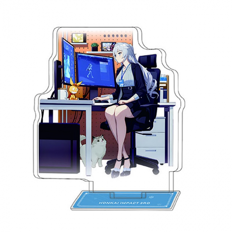 Collapse 3 Anime Character Interlayer acrylic Standing Plates Keychain 15-20m