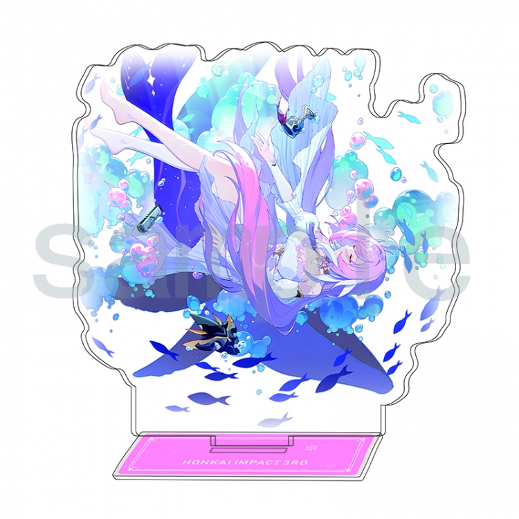 Collapse 3 Anime Character Interlayer acrylic Standing Plates Keychain 15-20m