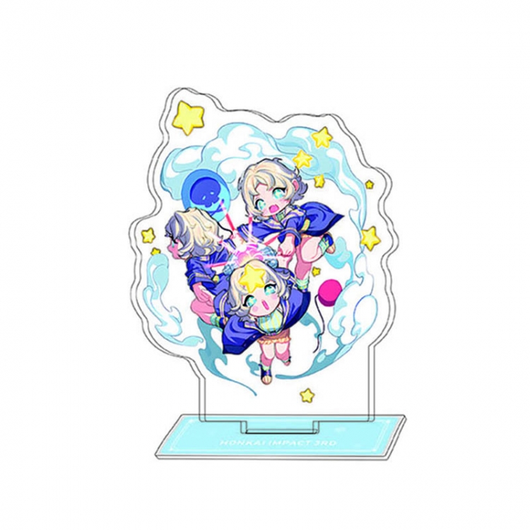 Collapse 3 Anime Character Interlayer acrylic Standing Plates Keychain 15-20m