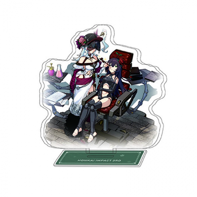 Collapse 3 Anime Character Interlayer acrylic Standing Plates Keychain 15-20m