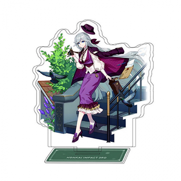 Collapse 3 Anime Character Interlayer acrylic Standing Plates Keychain 15-20m