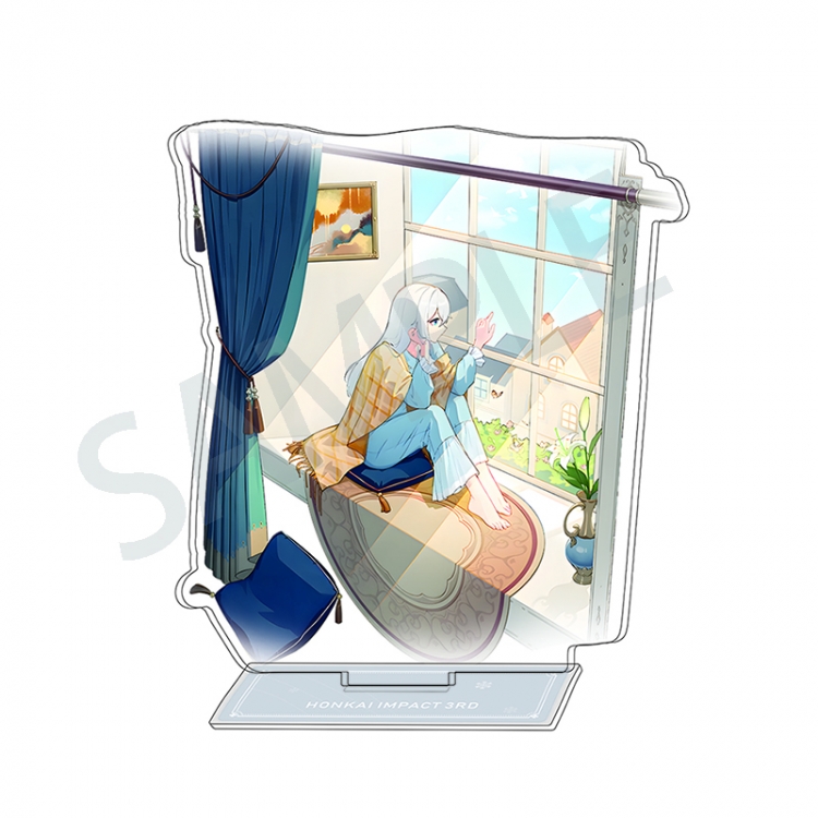 Collapse 3 Anime Character Interlayer acrylic Standing Plates Keychain 15-20m