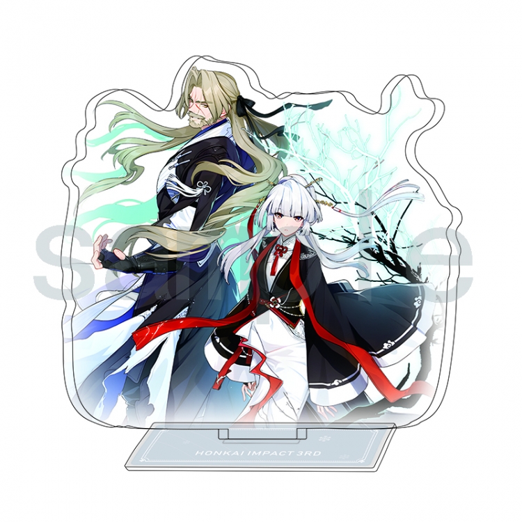 Collapse 3 Anime Character Interlayer acrylic Standing Plates Keychain 15-20m