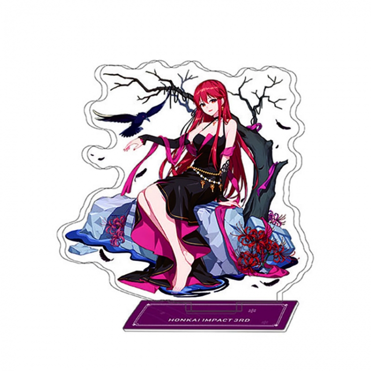Collapse 3 Anime Character Interlayer acrylic Standing Plates Keychain 15-20cm