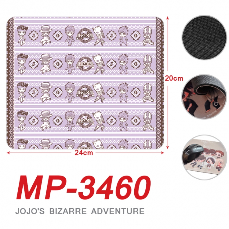 JoJos Bizarre Adventure Anime Full Color Printing Mouse Pad Unlocked 20X24cm price for 5 pcs MP-3460