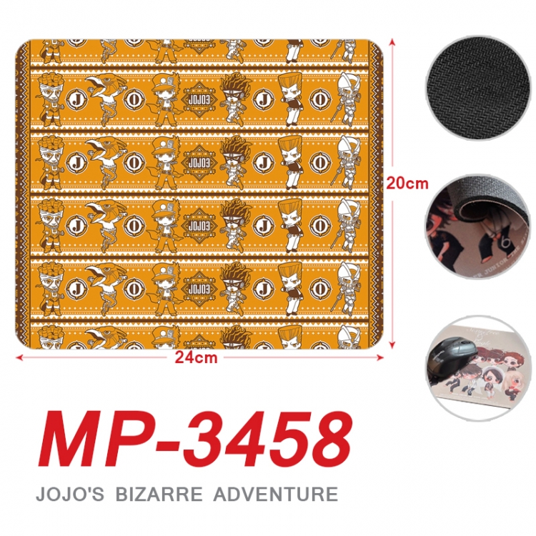 JoJos Bizarre Adventure Anime Full Color Printing Mouse Pad Unlocked 20X24cm price for 5 pcs MP-3458