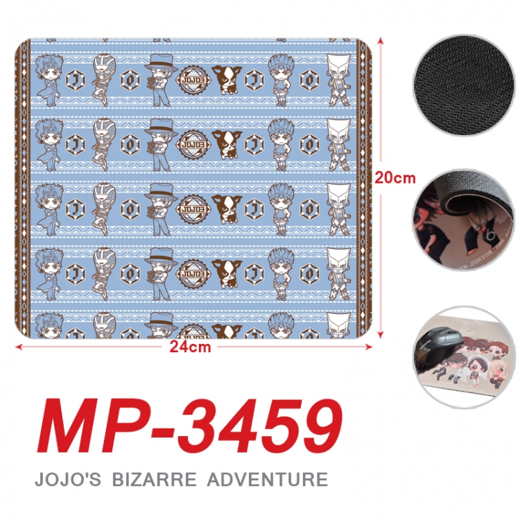 JoJos Bizarre Adventure Anime Full Color Printing Mouse Pad Unlocked 20X24cm price for 5 pcs MP-3459