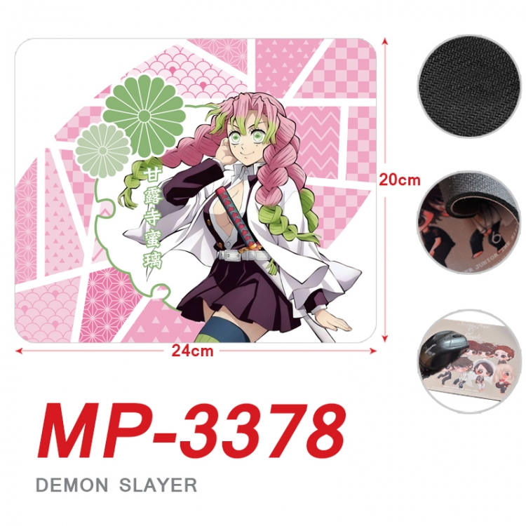 Demon Slayer Kimets Demon Slayer Kimets Anime Full Color Printing Mouse Pad Unlocked 20X24cm price for 5 pcs