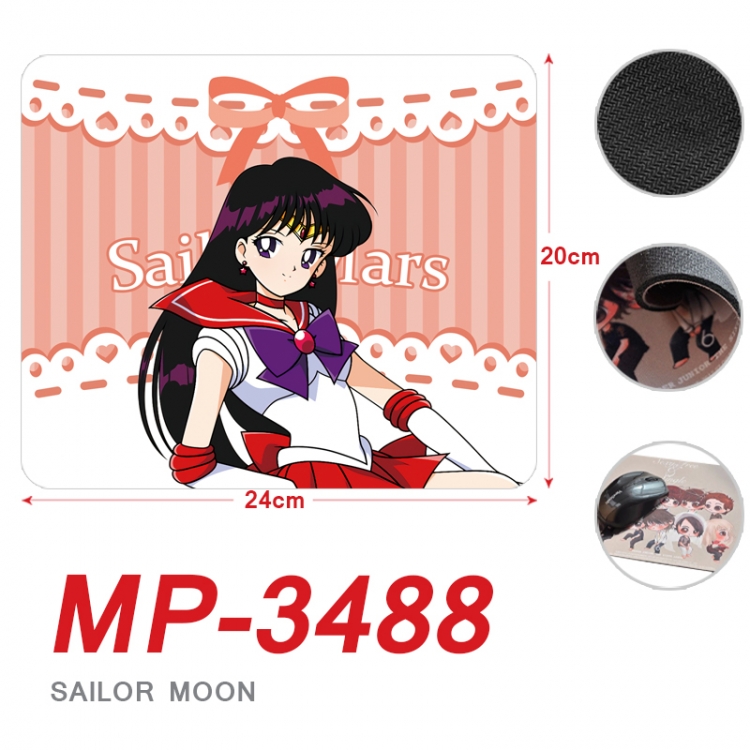 sailormoon Anime Full Color Printing Mouse Pad Unlocked 20X24cm price for 5 pcs MP-3488