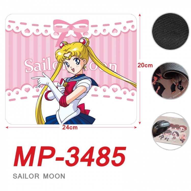 sailormoon Anime Full Color Printing Mouse Pad Unlocked 20X24cm price for 5 pcs  MP-3485