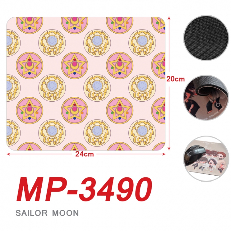 sailormoon Anime Full Color Printing Mouse Pad Unlocked 20X24cm price for 5 pcs MP-3490