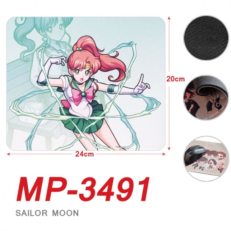 sailormoon Anime Full Color Printing Mouse Pad Unlocked 20X24cm price for 5 pcs MP-3491
