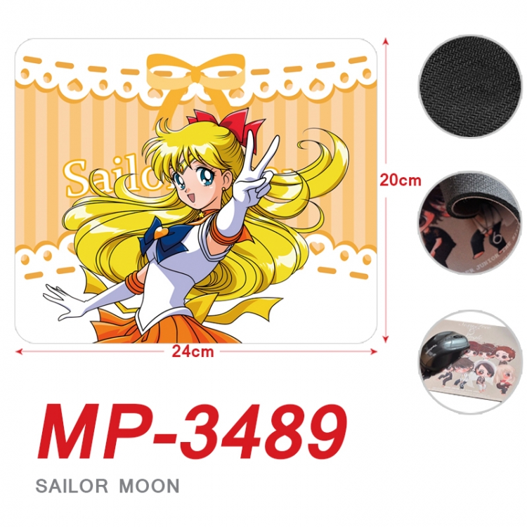 sailormoon Anime Full Color Printing Mouse Pad Unlocked 20X24cm price for 5 pcs   MP-3489