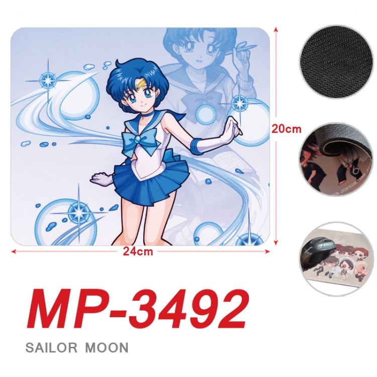 sailormoon Anime Full Color Printing Mouse Pad Unlocked 20X24cm price for 5 pcs MP-3492
