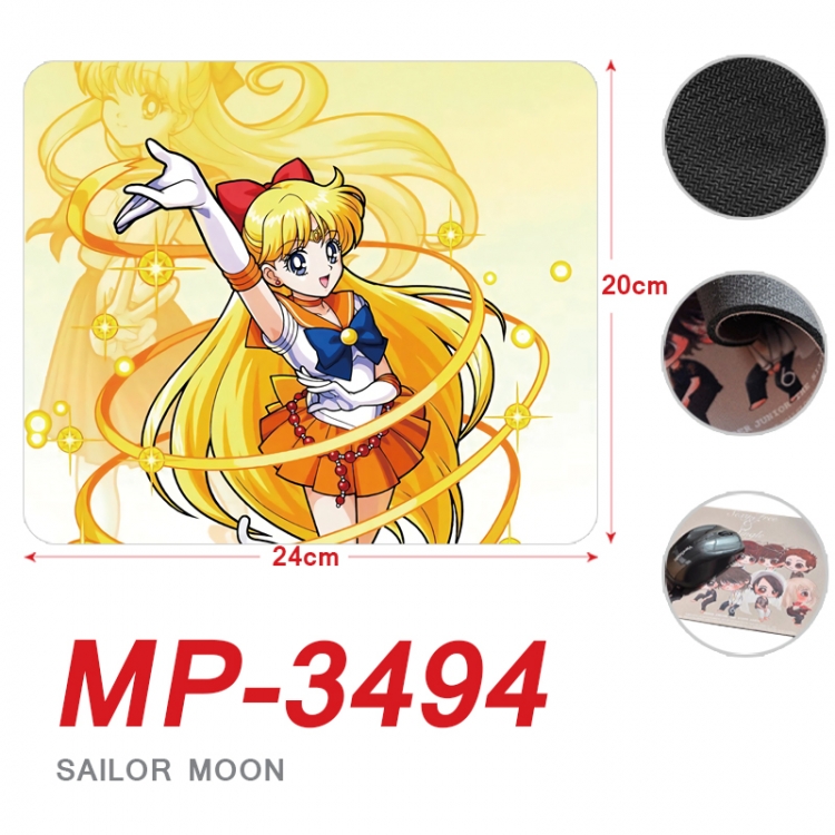 sailormoon Anime Full Color Printing Mouse Pad Unlocked 20X24cm price for 5 pcs MP-3494