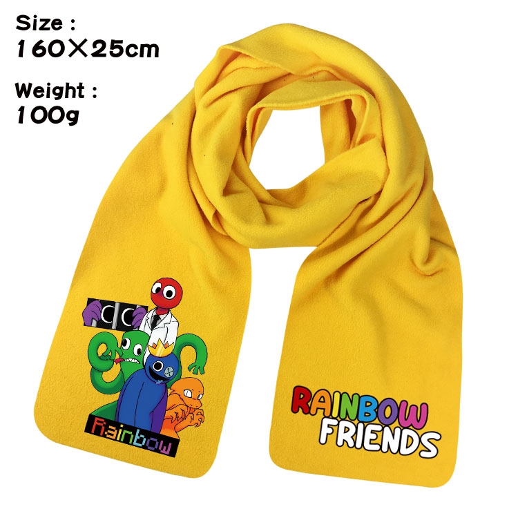 Rainbow Friend Anime fleece scarf bib 160X25CM