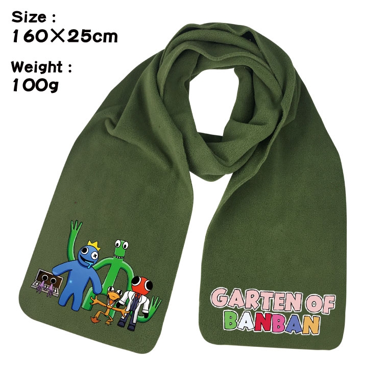 Rainbow Friend Anime fleece scarf bib 160X25CM