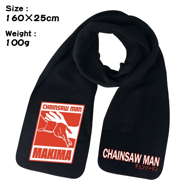 Chainsaw man Anime fleece scarf bib 160X25CM