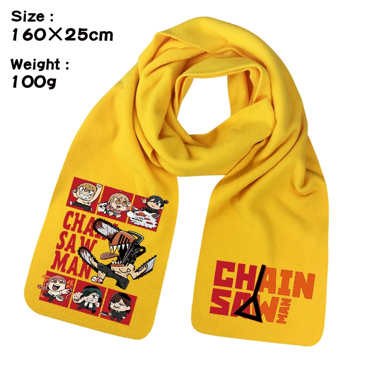 Chainsaw man Anime fleece scarf bib 160X25CM