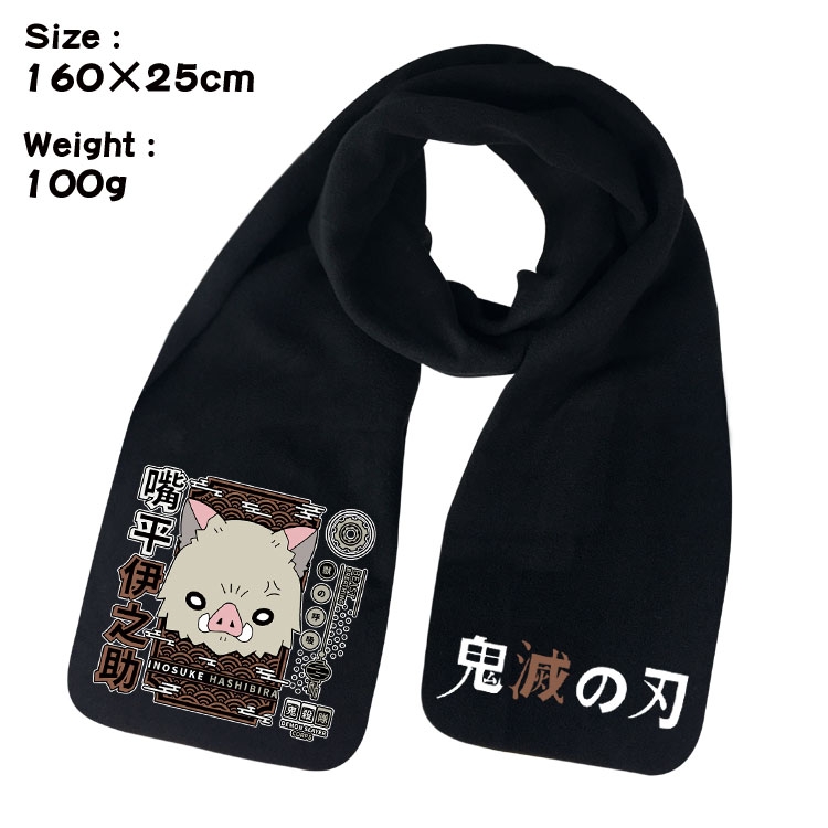 Demon Slayer Kimets Anime fleece scarf bib 160X25CM