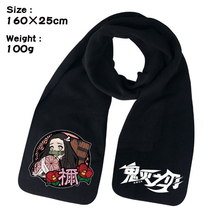 Demon Slayer Kimets Anime fleece scarf bib 160X25CM