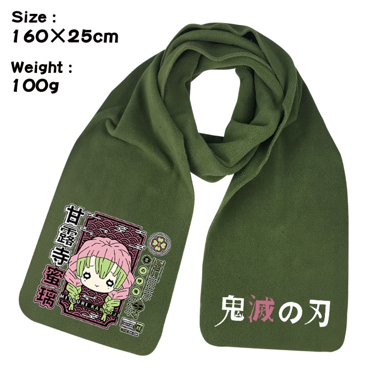 Demon Slayer Kimets Anime fleece scarf bib 160X25CM