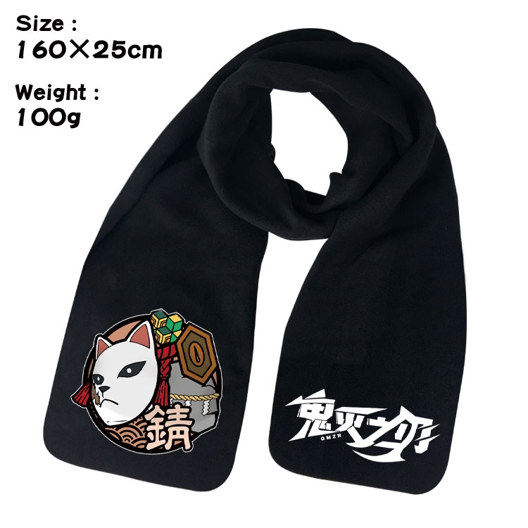 Demon Slayer Kimets Anime fleece scarf bib 160X25CM