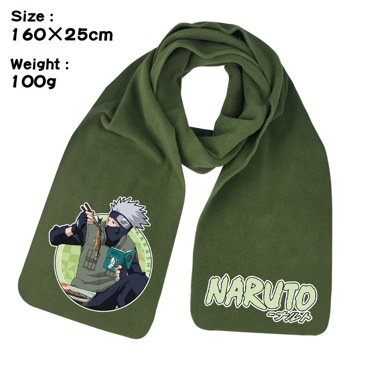 Naruto Anime full color high-quality fleece scarf 160X25CM