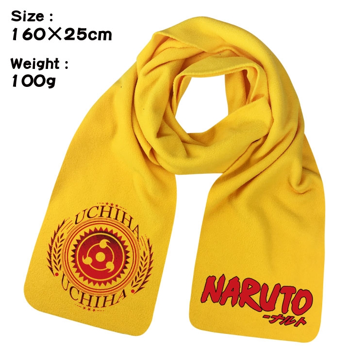 Naruto Anime full color high-quality fleece scarf 160X25CM