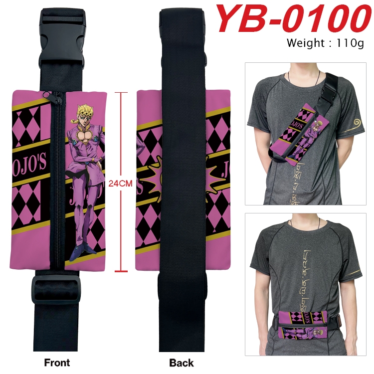 JoJos Bizarre Adventure Anime Canvas Shoulder Bag Chest Bag Waist Bag 110g  YB-0100