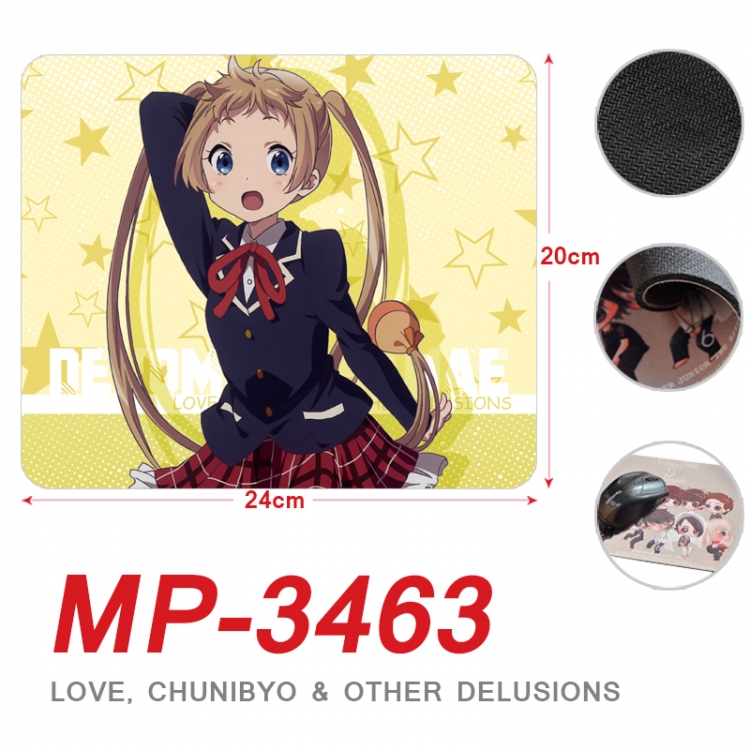 Chuunibyou Demo Koi Ga Shitai Anime Full Color Printing Mouse Pad Unlocked 20X24cm price for 5 pcs  MP-3463