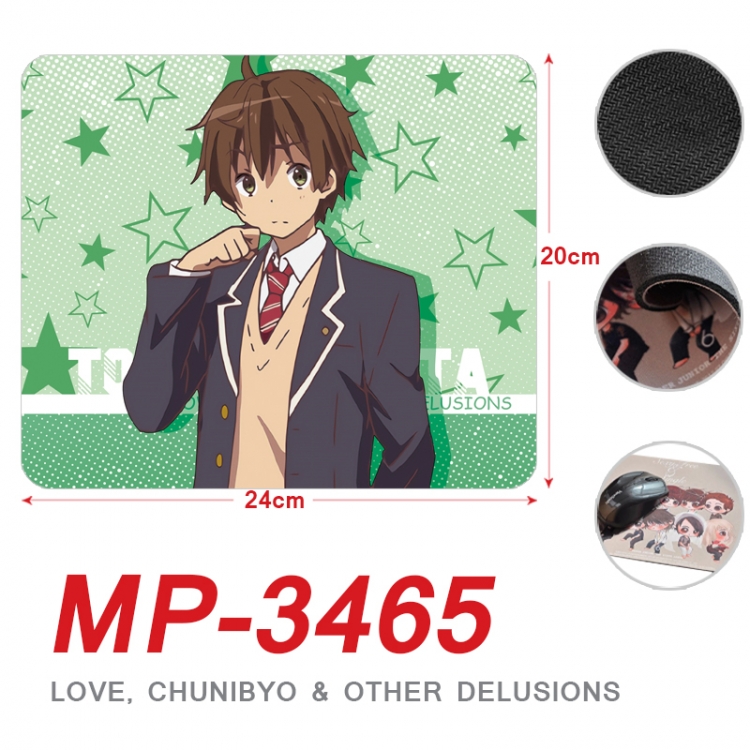 Chuunibyou Demo Koi Ga Shitai Anime Full Color Printing Mouse Pad Unlocked 20X24cm price for 5 pcs  MP-3465
