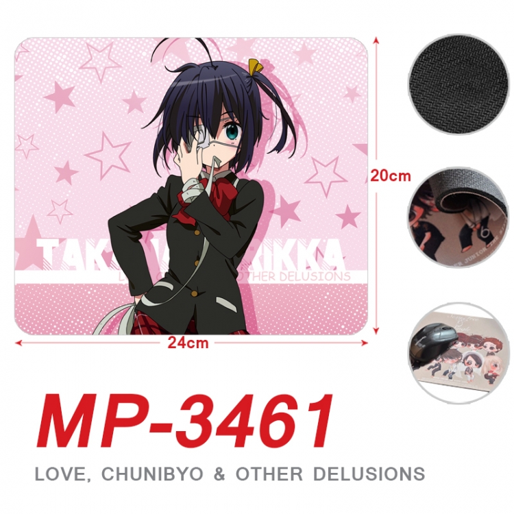 Chuunibyou Demo Koi Ga Shitai Anime Full Color Printing Mouse Pad Unlocked 20X24cm price for 5 pcs  MP-3461