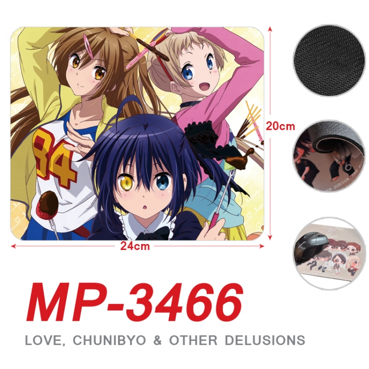 Chuunibyou Demo Koi Ga Shitai Anime Full Color Printing Mouse Pad Unlocked 20X24cm price for 5 pcs  MP-3466