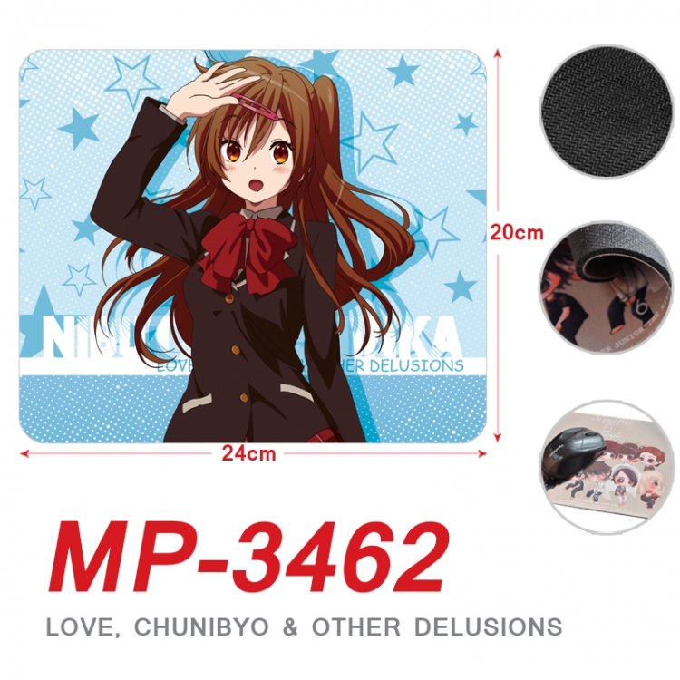 Chuunibyou Demo Koi Ga Shitai Anime Full Color Printing Mouse Pad Unlocked 20X24cm price for 5 pcs MP-3462