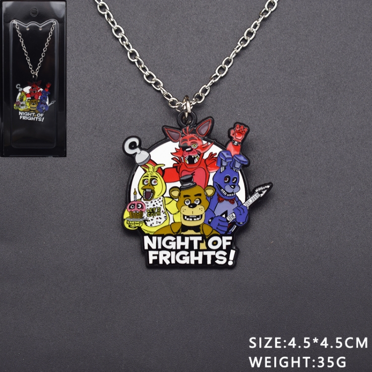 Five Nights at Freddys Anime cartoon metal necklace pendant price for 5 pcs