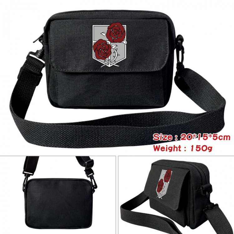 Shingeki no Kyojin Anime peripheral canvas small shoulder bag 20x15x5cm 150g