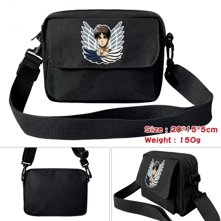 Shingeki no Kyojin Anime peripheral canvas small shoulder bag 20x15x5cm 150g