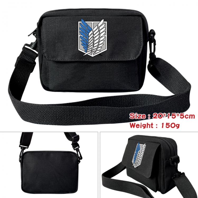 Shingeki no Kyojin Anime peripheral canvas small shoulder bag 20x15x5cm 150g