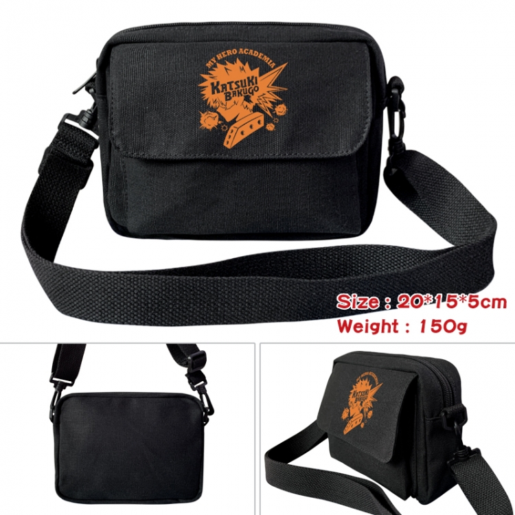 My Hero Academia Anime peripheral canvas small shoulder bag 20x15x5cm 150g