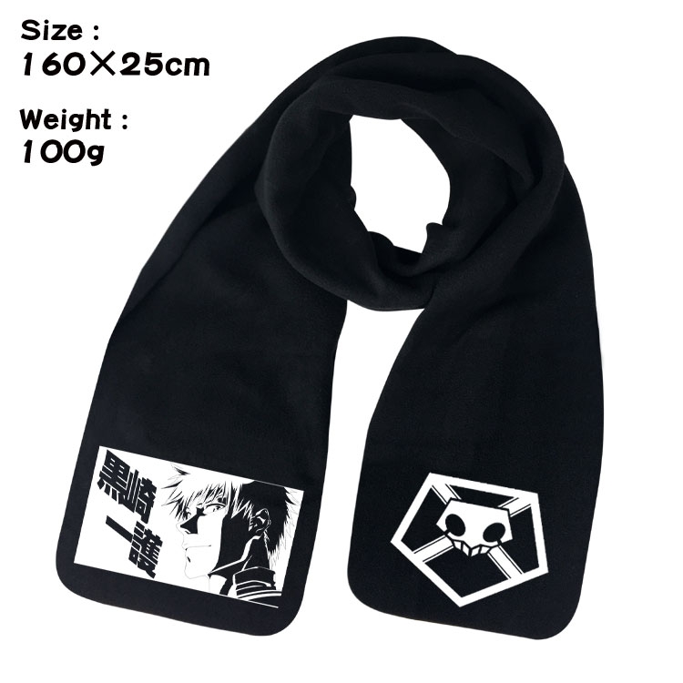 Bleach Anime full color high-quality fleece scarf 160X25CM