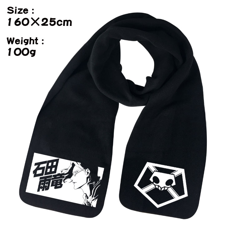 Bleach Anime full color high-quality fleece scarf 160X25CM